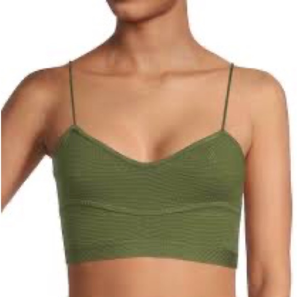 Kaylyn Knit V-Neck Sleeveless Bralette